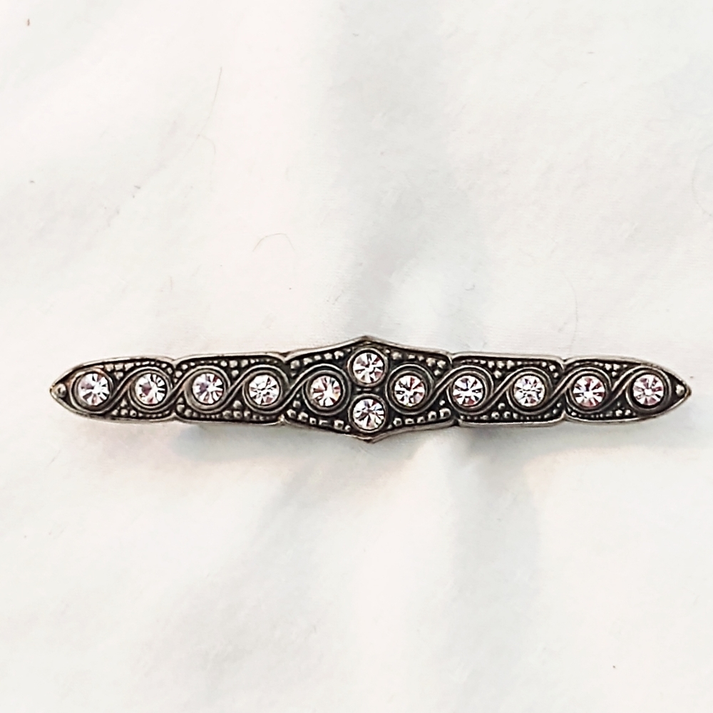 Antique Paste Crystal Victorian Brooch